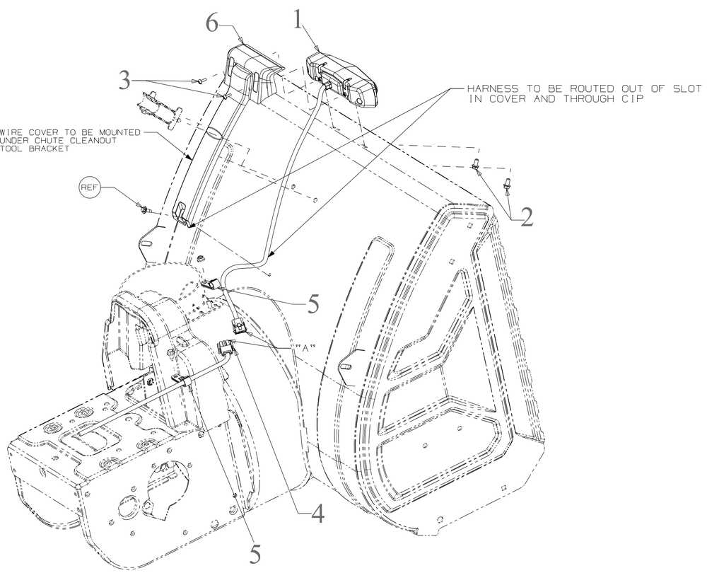 Led Light Bar Diagram and Parts List for 2X30-INCHMAX (31AH8JVSB10)(2023) Cub Cadet Snow Blower